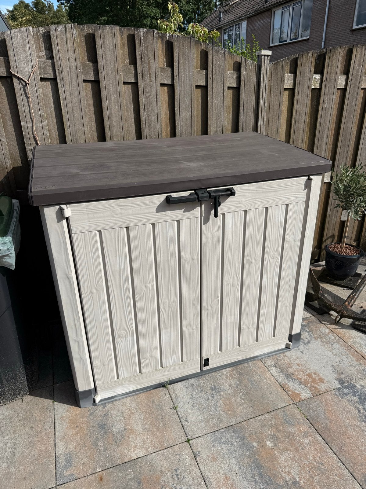 Keter Opbergbox/Tuinkast 145x81x120 cm, Ophalen, Zo goed als nieuw, Kunststof, Overige typen