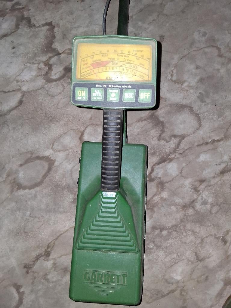 Metaal detector, Garrett, Gebruikt, Meer dan 30 cm, Ophalen of Verzenden