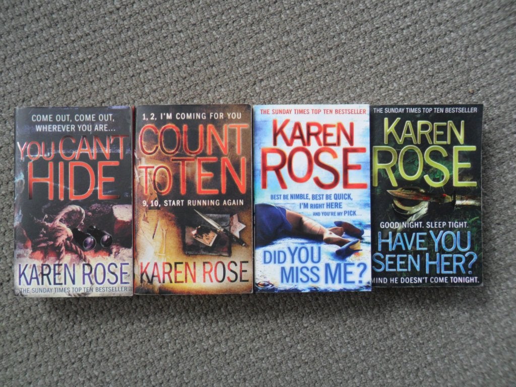 Karen Rose: vier titels, Ophalen of Verzenden, Zo goed als nieuw
