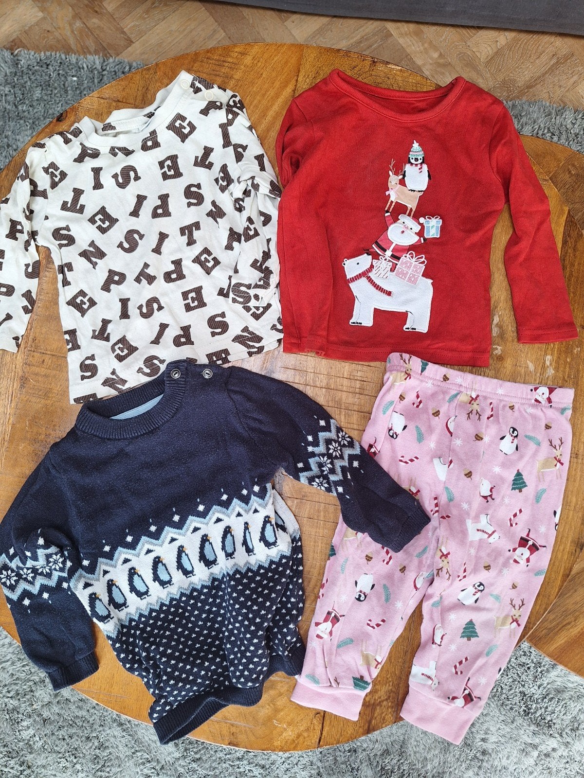 Pakket kerst/sinterklaas kleertjes, maat 80. H&M, Primark, Ophalen of Verzenden, Zo goed als nieuw, H&M, Primark, Jongetje of Meisje