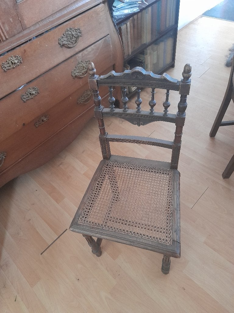 4 biedermeier stoelen, Huis en Inrichting, Ophalen, Gebruikt, Bruin, Vier