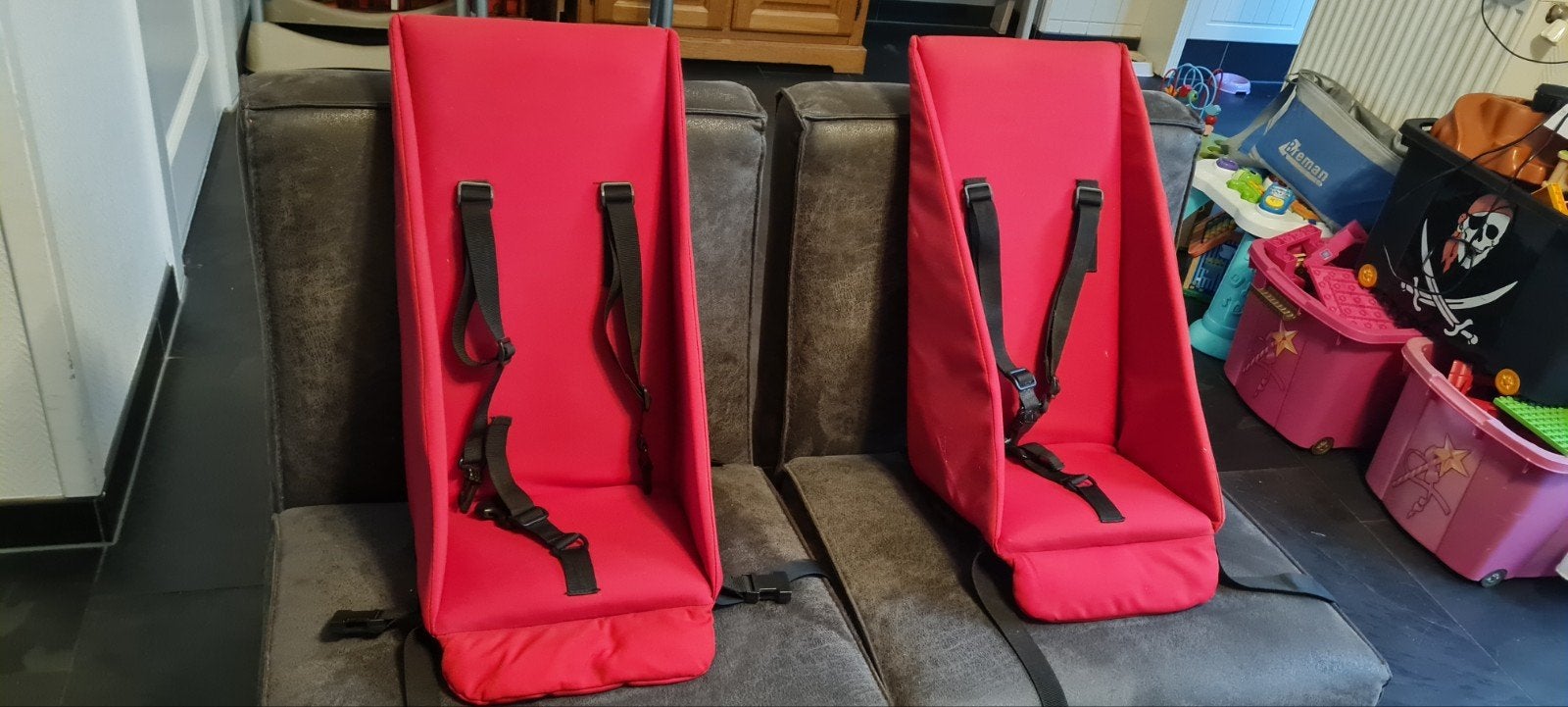 2 baby/peuterzitjes voor bolderkar, Kinderen en Baby's, Ophalen of Verzenden, Gebruikt
