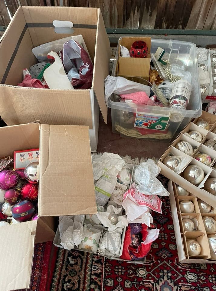 Grote partij vintage antieke kerst objecten, Ophalen of Verzenden, Zo goed als nieuw