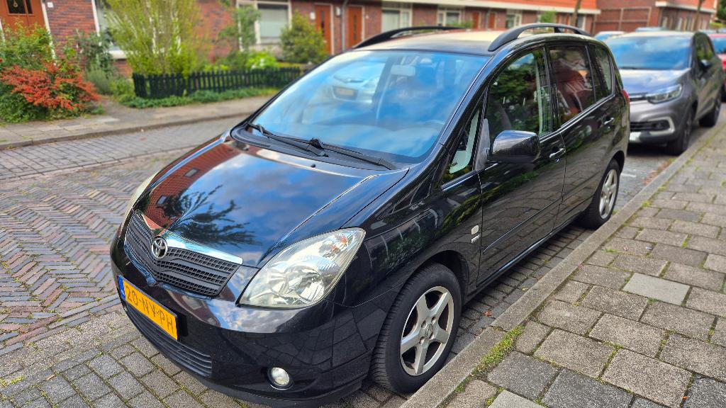 Toyota Corolla Verso 1.8 Vvt-i 2004 Zwart, Elektrische ramen, 4 cilinders, 129 pk, Zwart