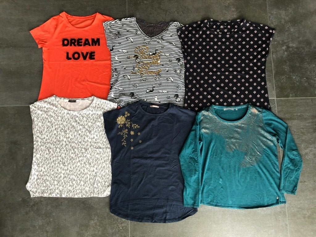 T-shirts voor € 2,50, Kleding | Dames, Maat 38/40 (M), Korte mouw, Cecil + Yessica, Gedragen