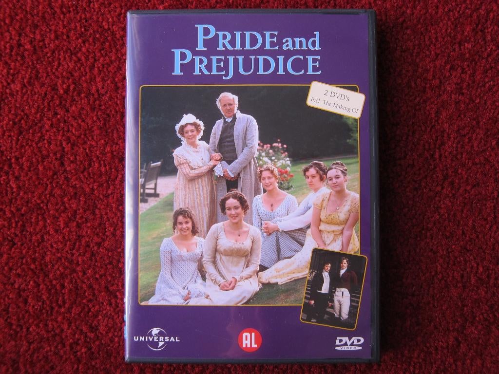 2 DVD's Jane Austen, Pride and Prejudice, BBC TV series 1995, Cd's en Dvd's, Alle leeftijden, Verzenden, Zo goed als nieuw, Historisch of Kostuumdrama