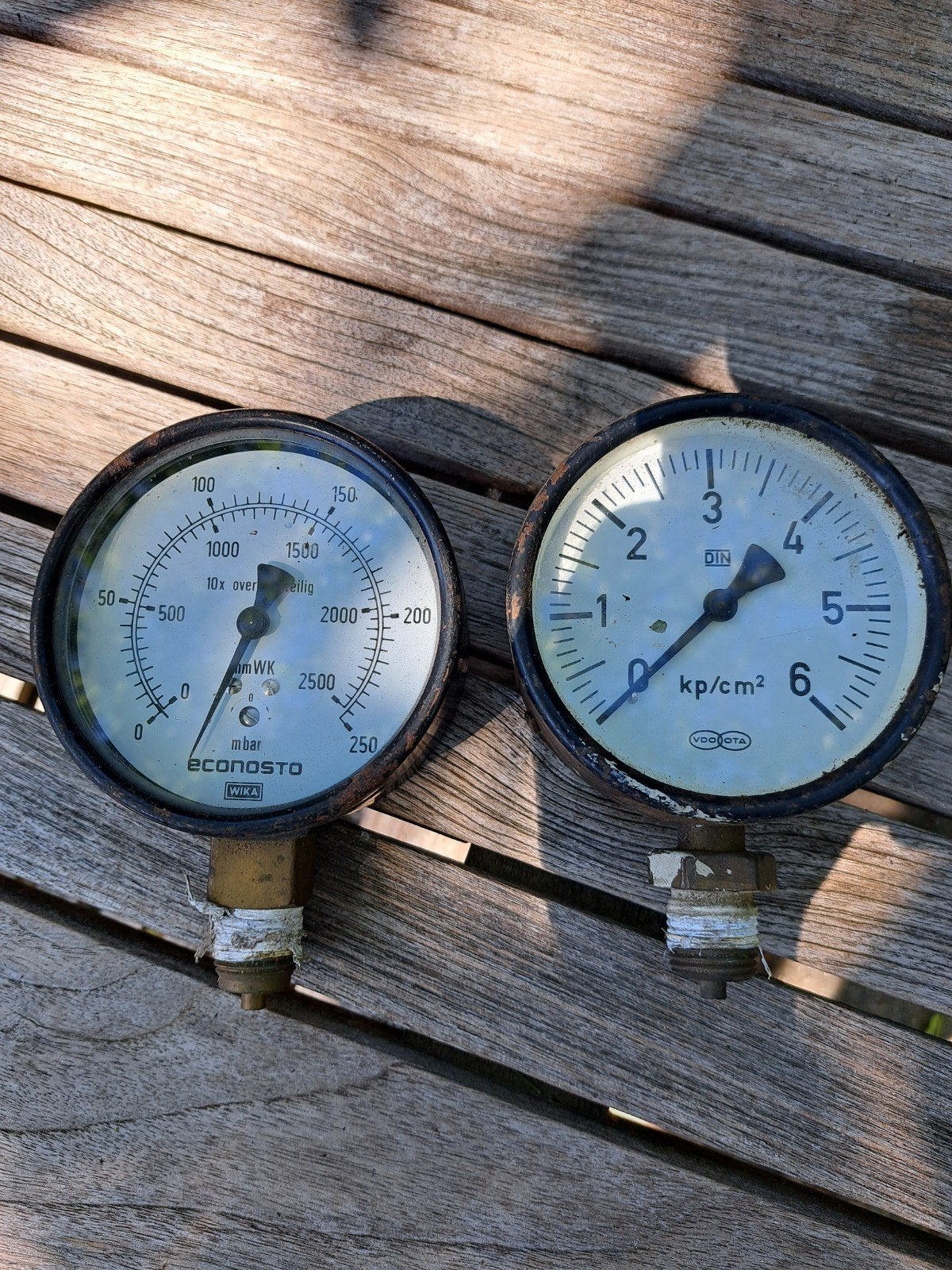 2 vintage manometers, Antiek en Kunst, Ophalen of Verzenden