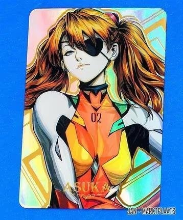 Neon Genesis Evangelion Asuka Langley Trading Card, Verzenden, Kuifje, Nieuw, Beeldje of Figuurtje