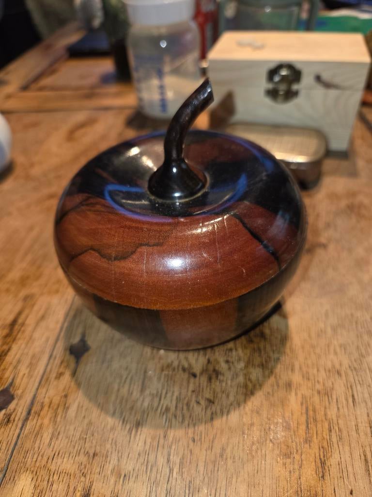 Houten appel decoratie, Ophalen of Verzenden