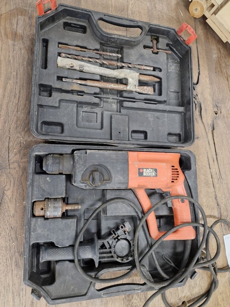 klopboor van Black & Decker, Klopboormechanisme, Ophalen, Boormachine, Gebruikt