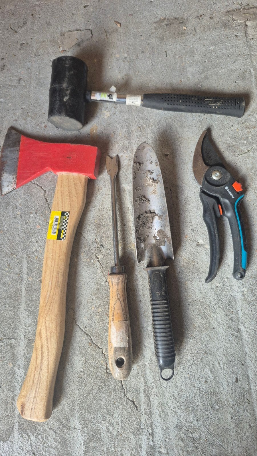 Diverse tuingereedschap, Tuin en Terras, Hand-tuingereedschap, Gebruikt, Bijl, Ophalen