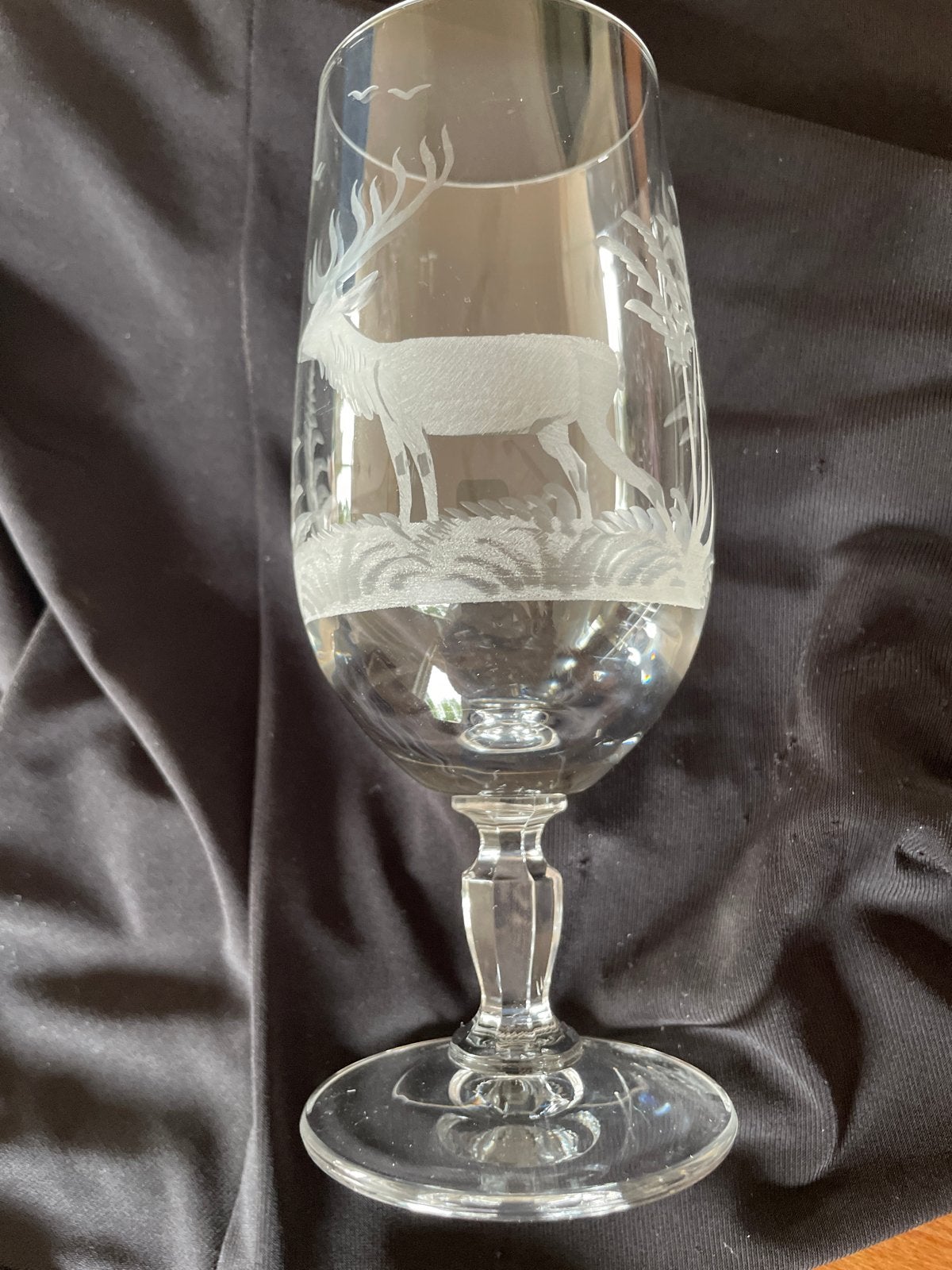 Spiegelau Hubertus Bierglas met Hert Gravure, Antiek en Kunst, Ophalen of Verzenden