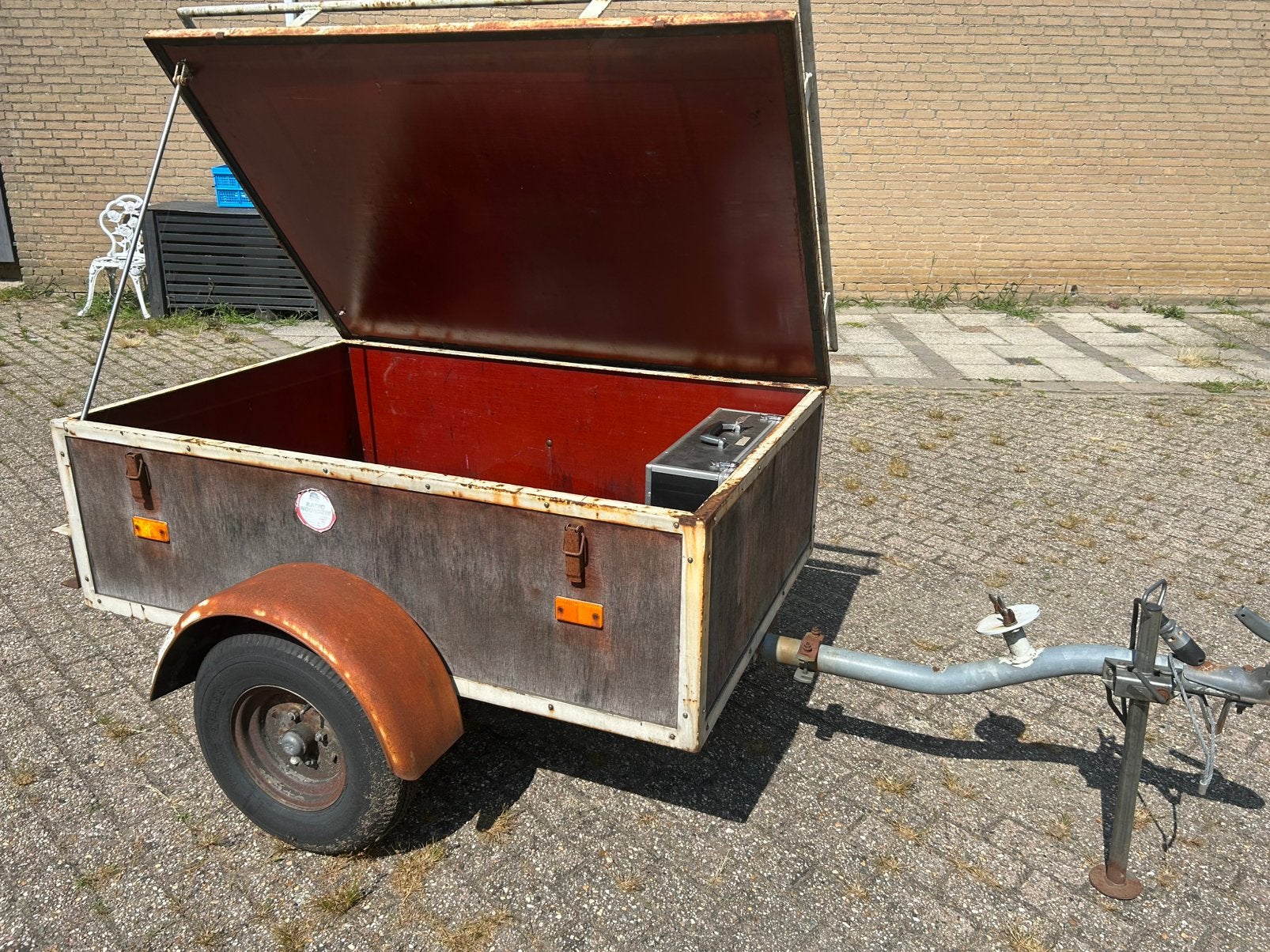 Bagagewagentje met deksel, Auto diversen, Ophalen, Gebruikt