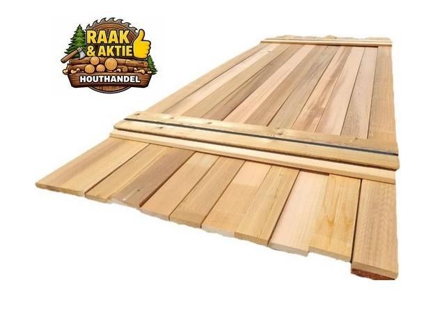 Red Cedar planken 1.8x9.0 cm - nr: HP243, Tuin en Terras, Palen, Balken en Planken, Ophalen, Nieuw, 250 cm of meer, Planken