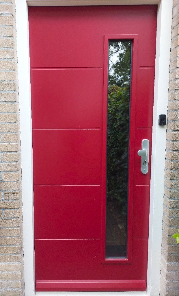Voordeur Alutherm/JavaTherm met glas, Ophalen, Gebruikt, 80 tot 100 cm, Buitendeur