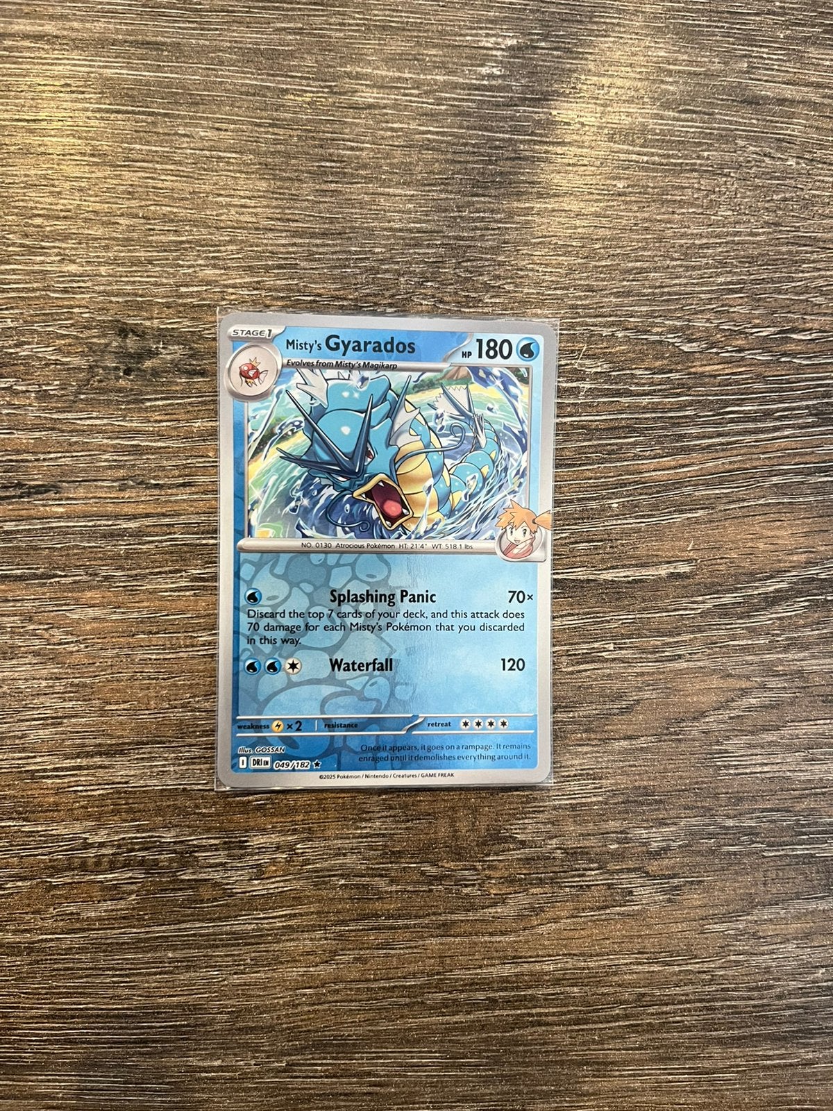 Misty’s Gyarados DRI 049/182 reverse holo, Ophalen of Verzenden, Zo goed als nieuw