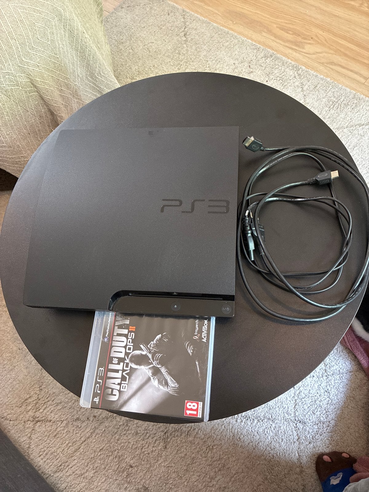PS3 Slim met Call of Duty Black Ops II en controller, Spelcomputers en Games, Spelcomputers | Sony PlayStation 3, Ophalen, Met games
