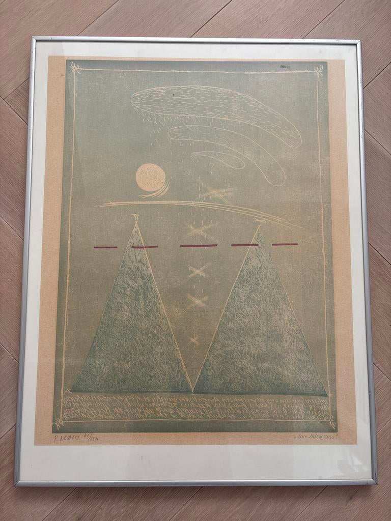 Peter Westen - Two Below Zero - Ets 66x51 cm - Genummerd, Antiek en Kunst, Ophalen, Ets, Genummerd