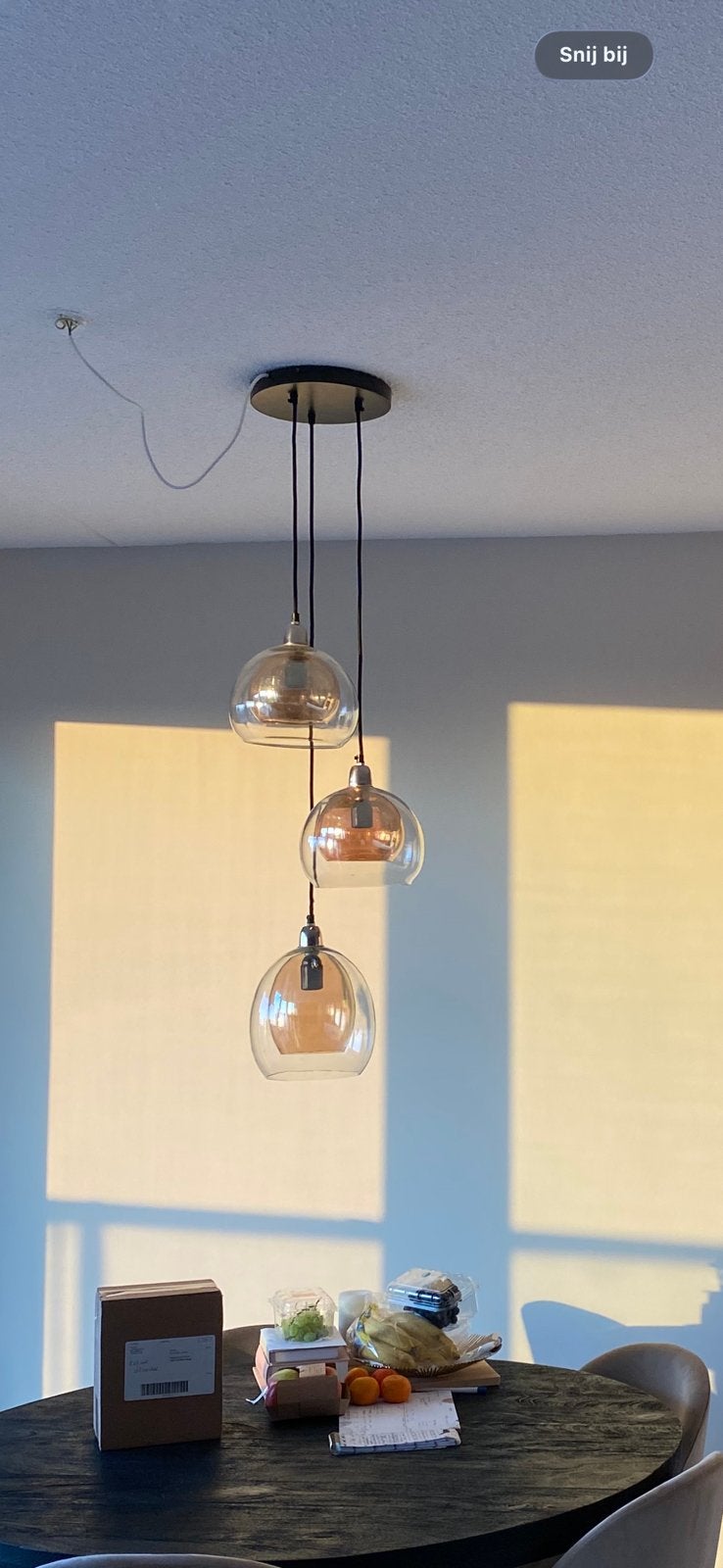 Hanglamp Riviera Maison, Ophalen of Verzenden, Zo goed als nieuw, Glas