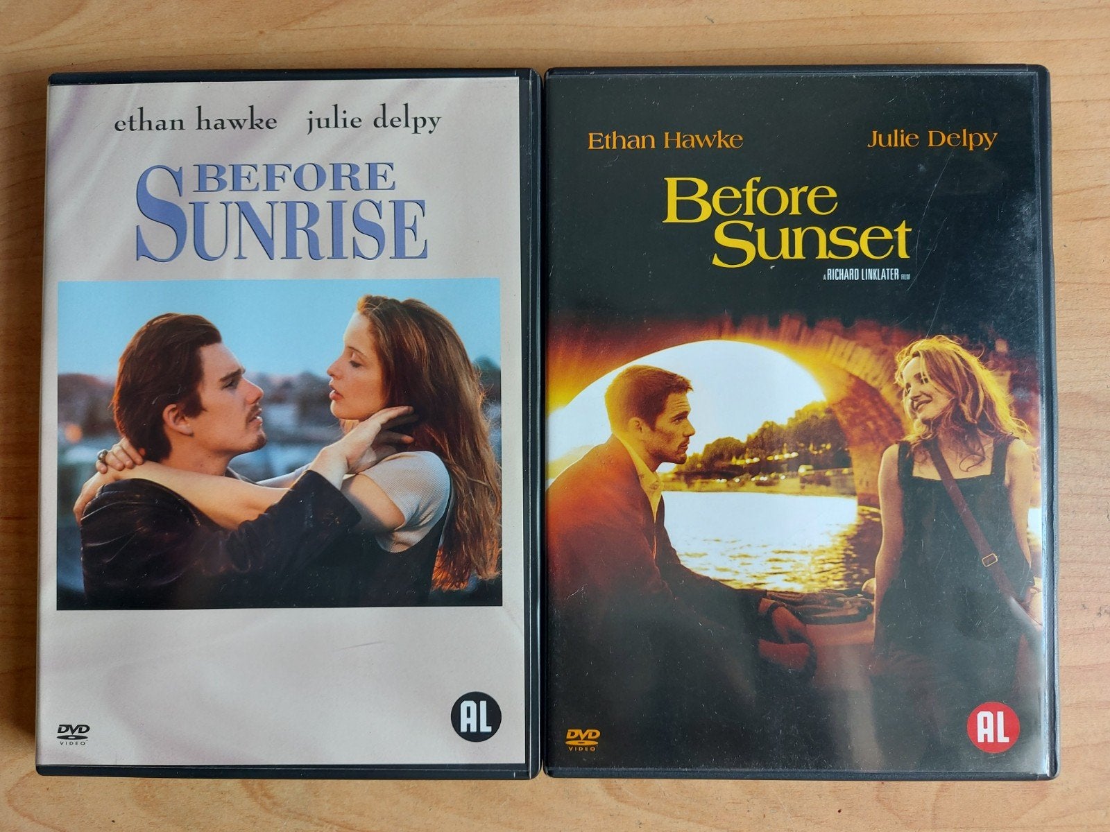 Before Sunrise + Before Sunset - SET Ethan Hawke Julie Delpy, Alle leeftijden, Ophalen of Verzenden, Zo goed als nieuw