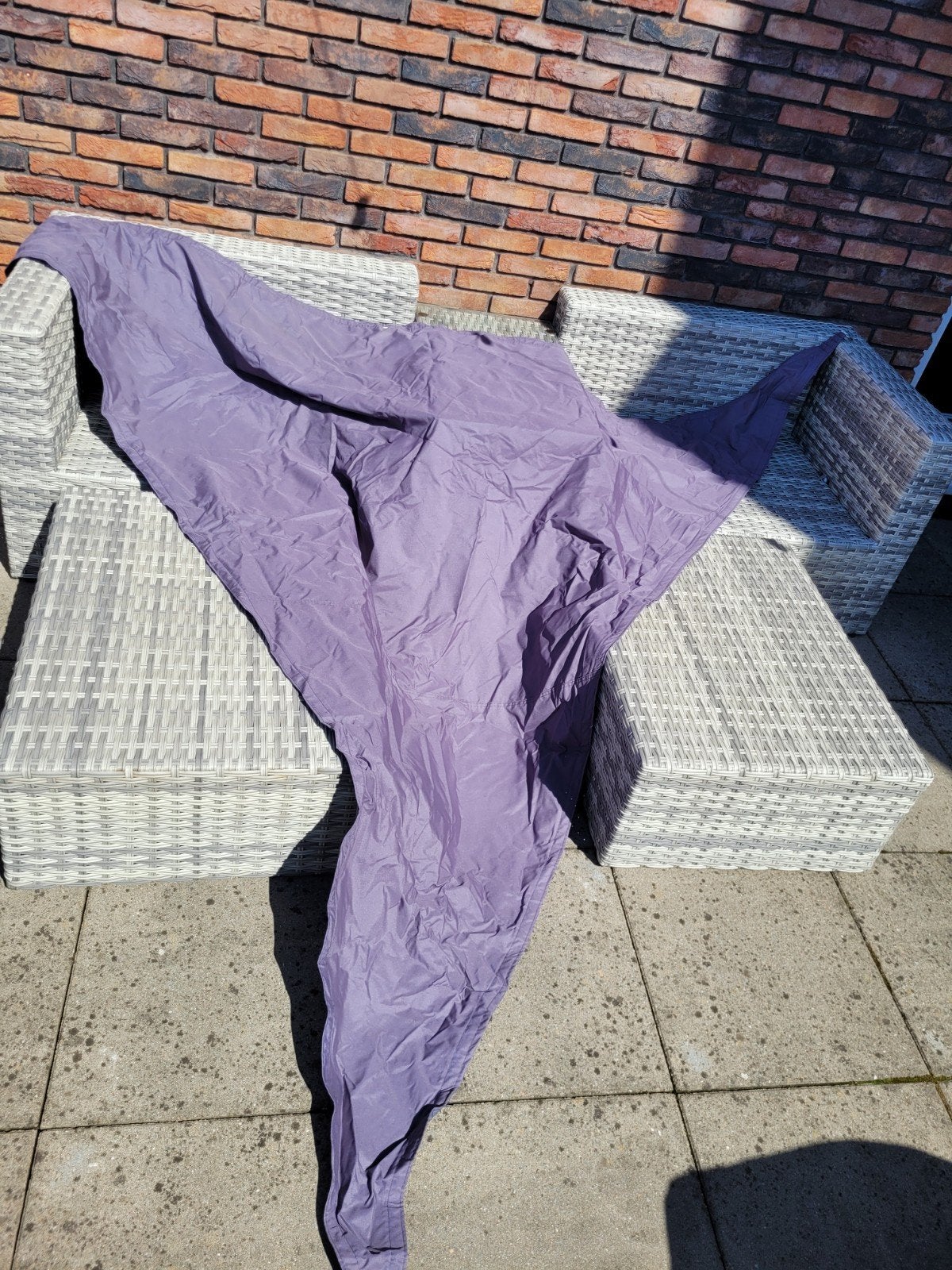 Schaduwdoek, nieuw 3x3x3m grijs, Ophalen of Verzenden, Nieuw