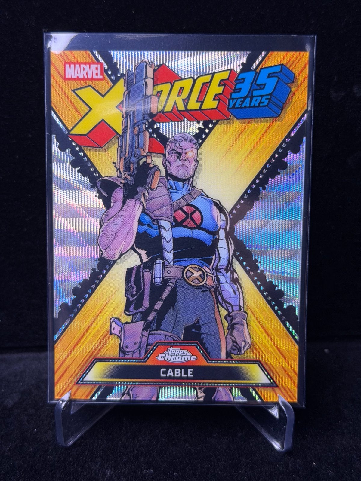 Topps Chrome Marvel 2026 X-Force 35 years Cable XF-01, Verzamelen, Stripfiguren, Verzenden, Superheld, Zo goed als nieuw, Plaatje, Poster of Sticker