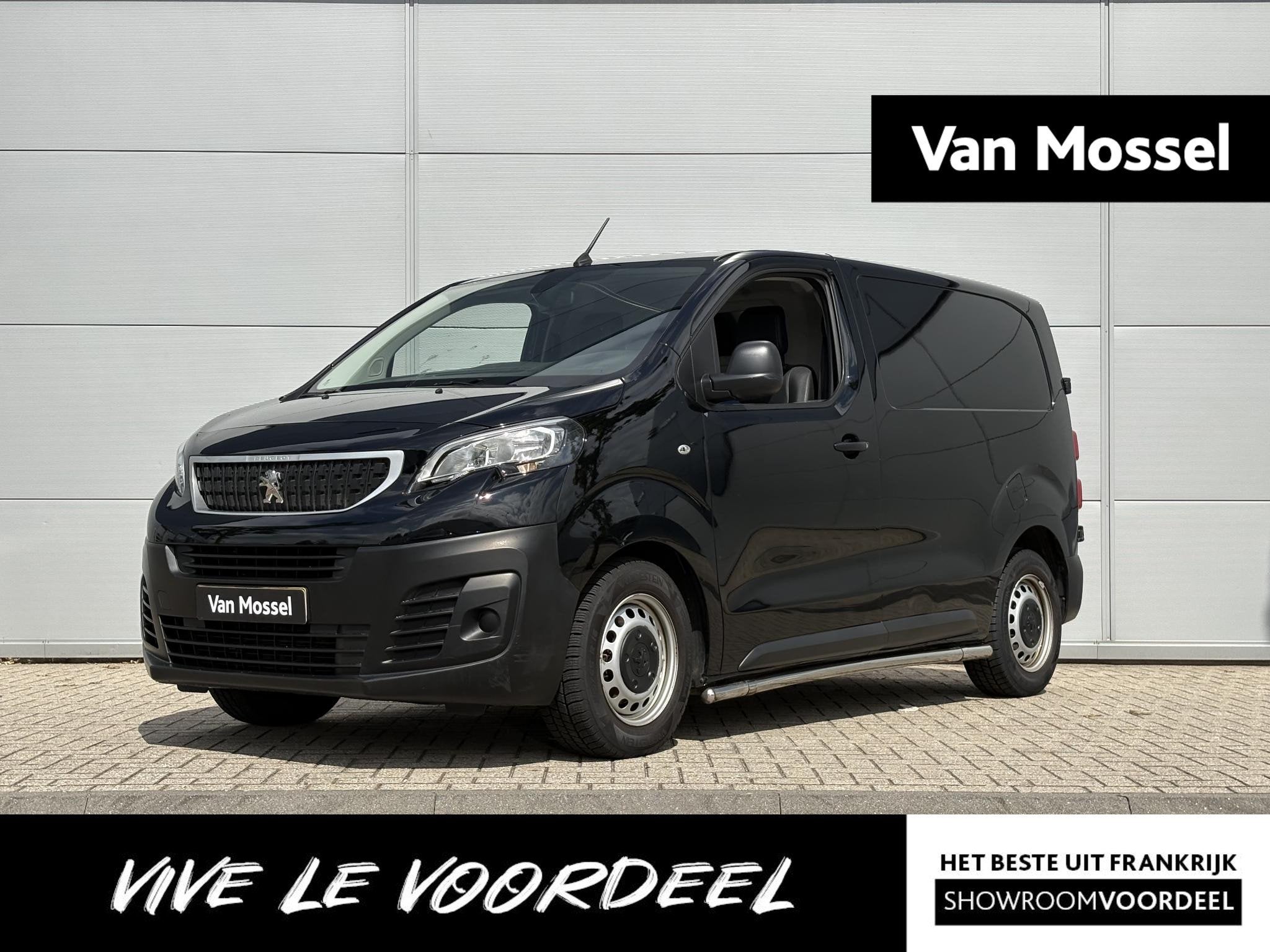 Peugeot Expert 1.5 BlueHDI 120 Compact Premium | Airco | Par, 4 cilinders, Met garantie (alle), Leder en Stof, Zwart