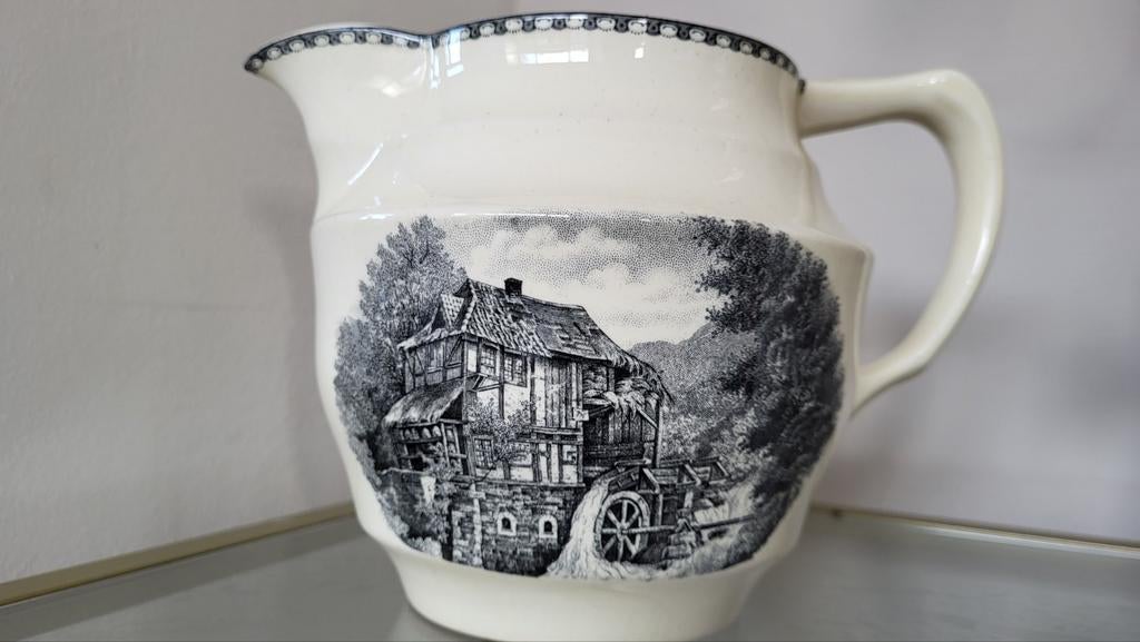 Société Céramique Maastricht, kan, puntgaaf, 'Landschap', Ophalen of Verzenden