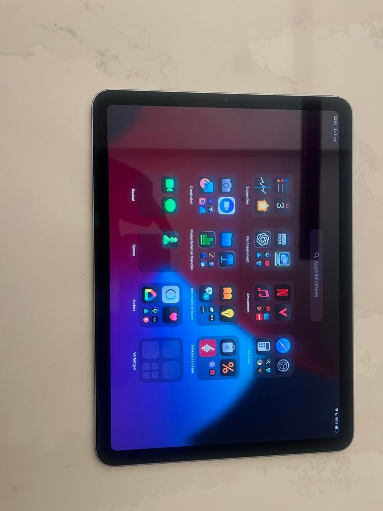 Apple iPad Air (4e generatie) 256 GB Wi-Fi Spacegrijs, 10 inch, Apple iPad Air, Ophalen of Verzenden, Zo goed als nieuw