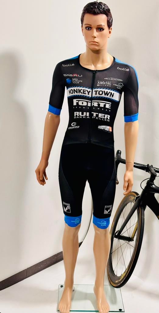 Wielrenkleding wielrenpak snelpak speedsuit maat S Forte, Heren, Ophalen of Verzenden, Zo goed als nieuw, Bovenkleding
