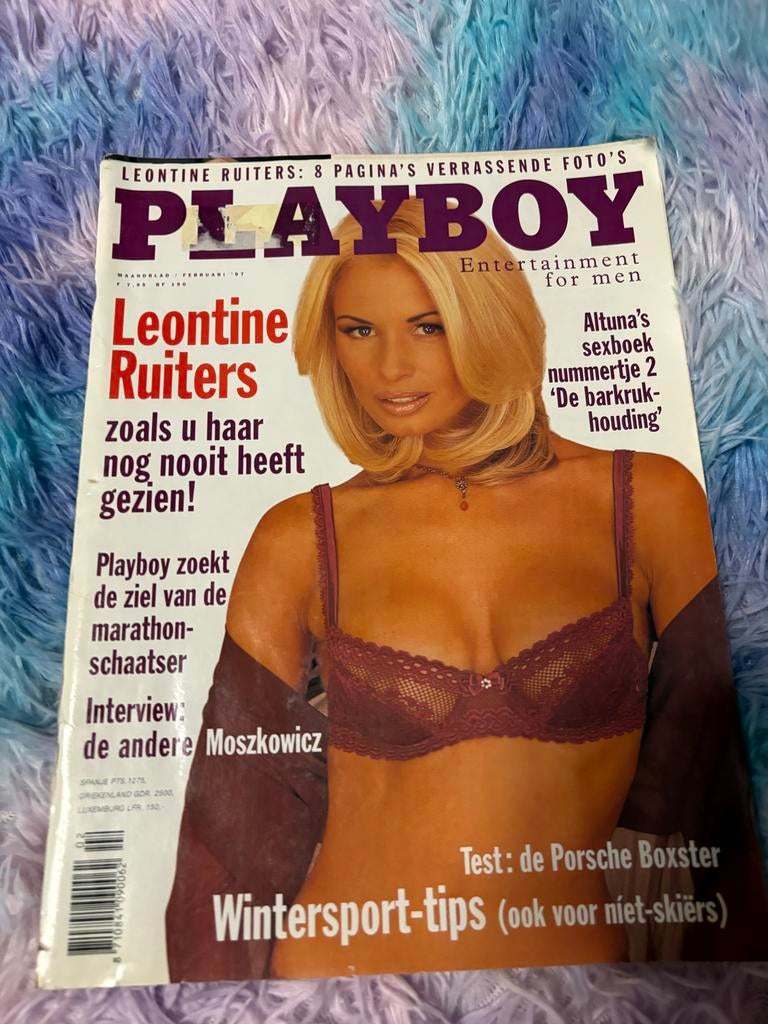 Playboy Magazine Februari '97 - Leontine Ruiters Cover, Ophalen of Verzenden, Gelezen, Overige typen