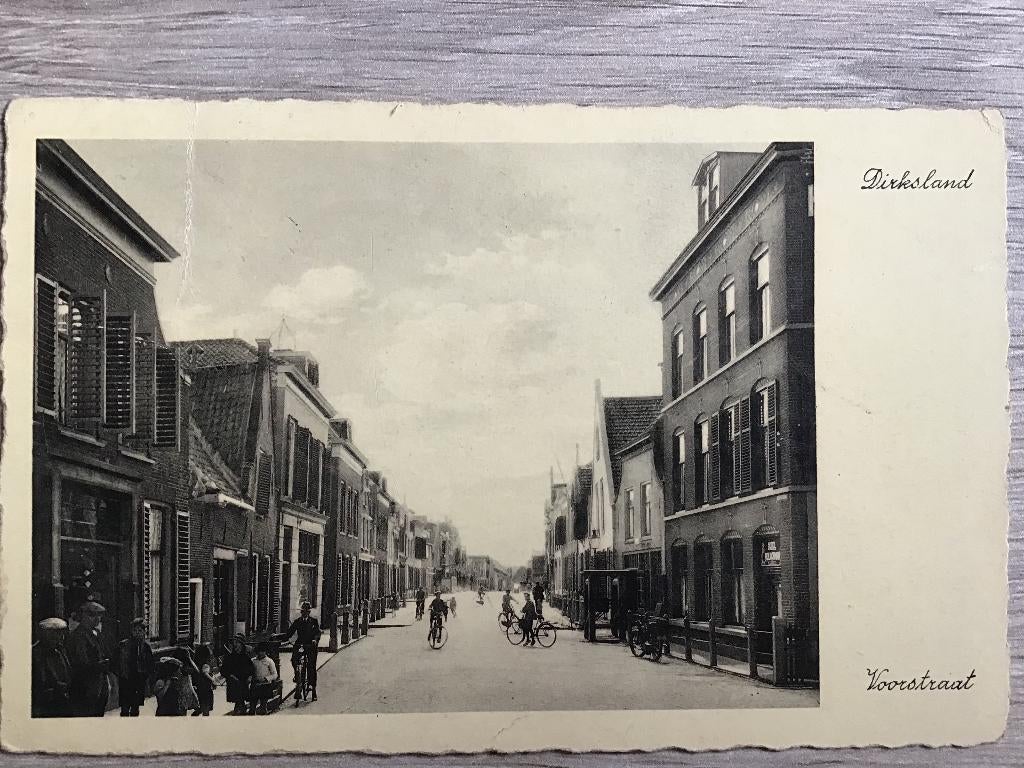 Dirksland Voorstraat ca 1930, Verzamelen, Verzenden, Voor 1920, Gelopen, Zuid-Holland