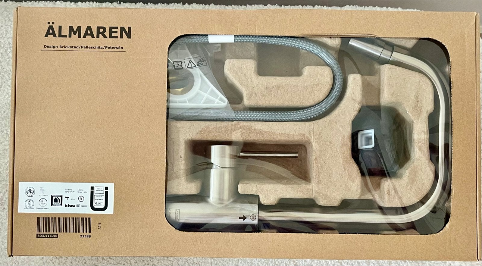 IKEA ÄLMAREN Keukenkraan met uittrekbare sproeier, Ophalen, Nieuw, Kraan