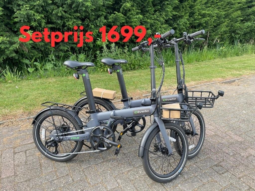 Zo goed als nieuw: Setje elektrische vouwfiets vouwfietsen!