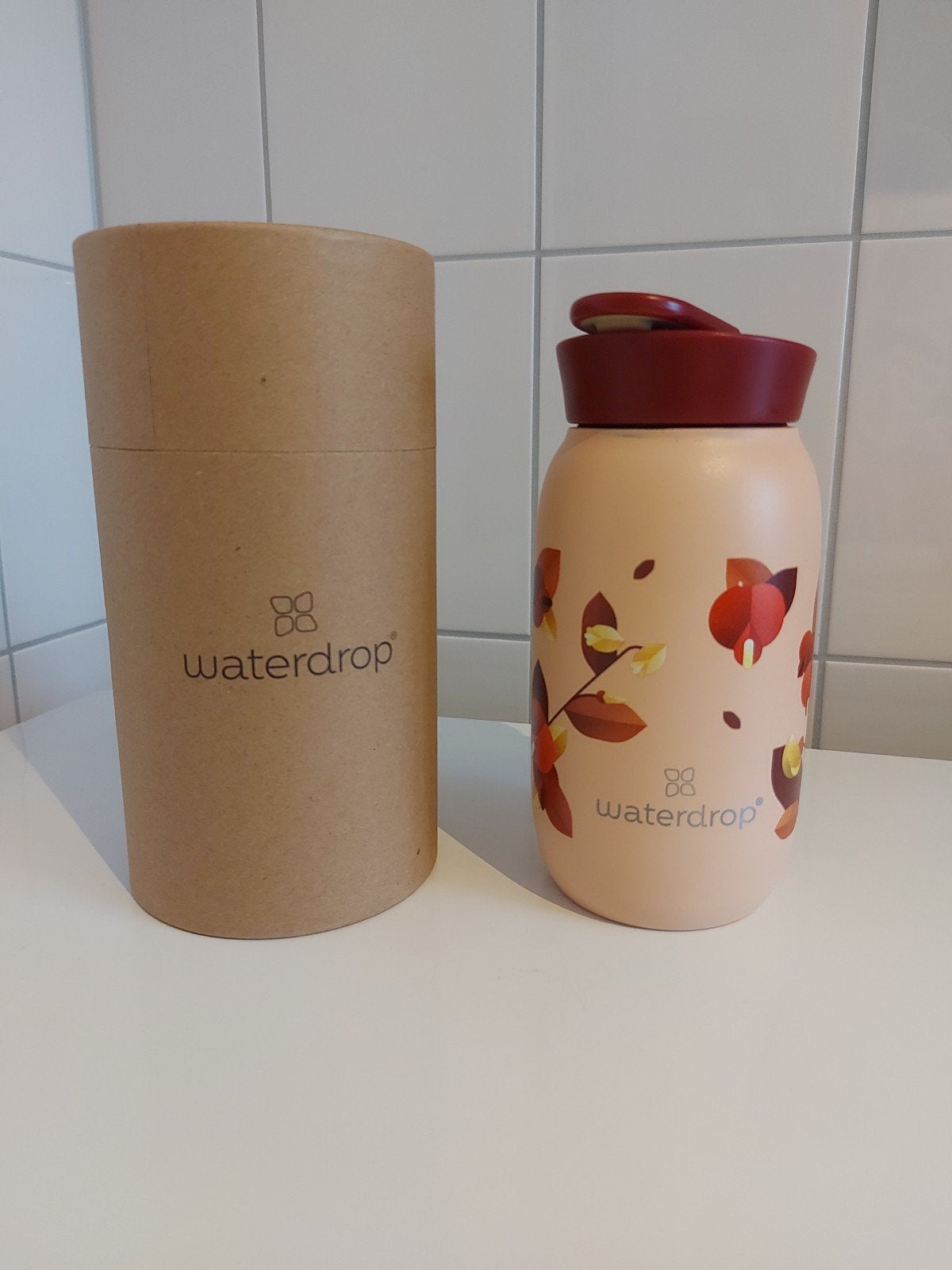 royal rooibos waterdrop 400ml rvs edition tumbler, Gebruikt, Thermoskan, Overige merken, Ophalen of Verzenden