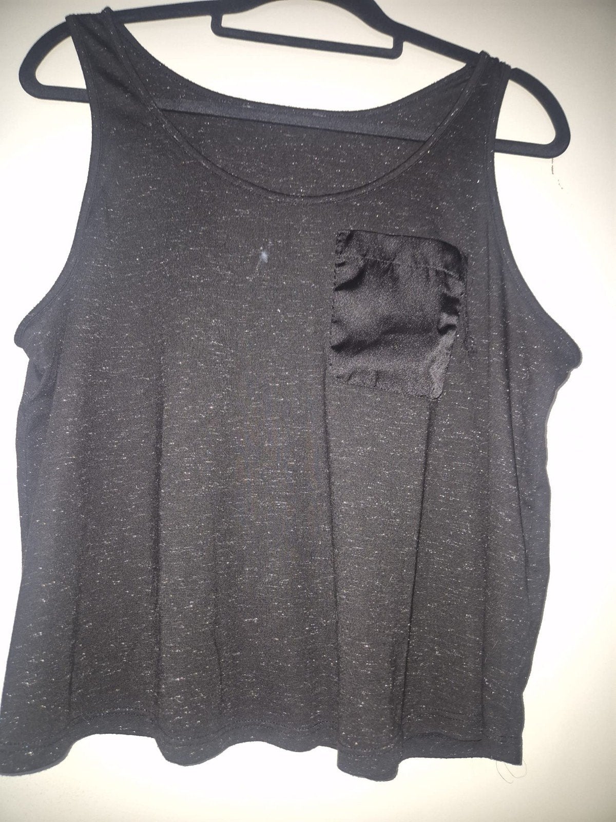 Zwart glitter topje met zakje - Love to Lounge, Kleding | Dames, Tops, Zwart, Maat 42/44 (L), Ophalen of Verzenden, Love to Lounge