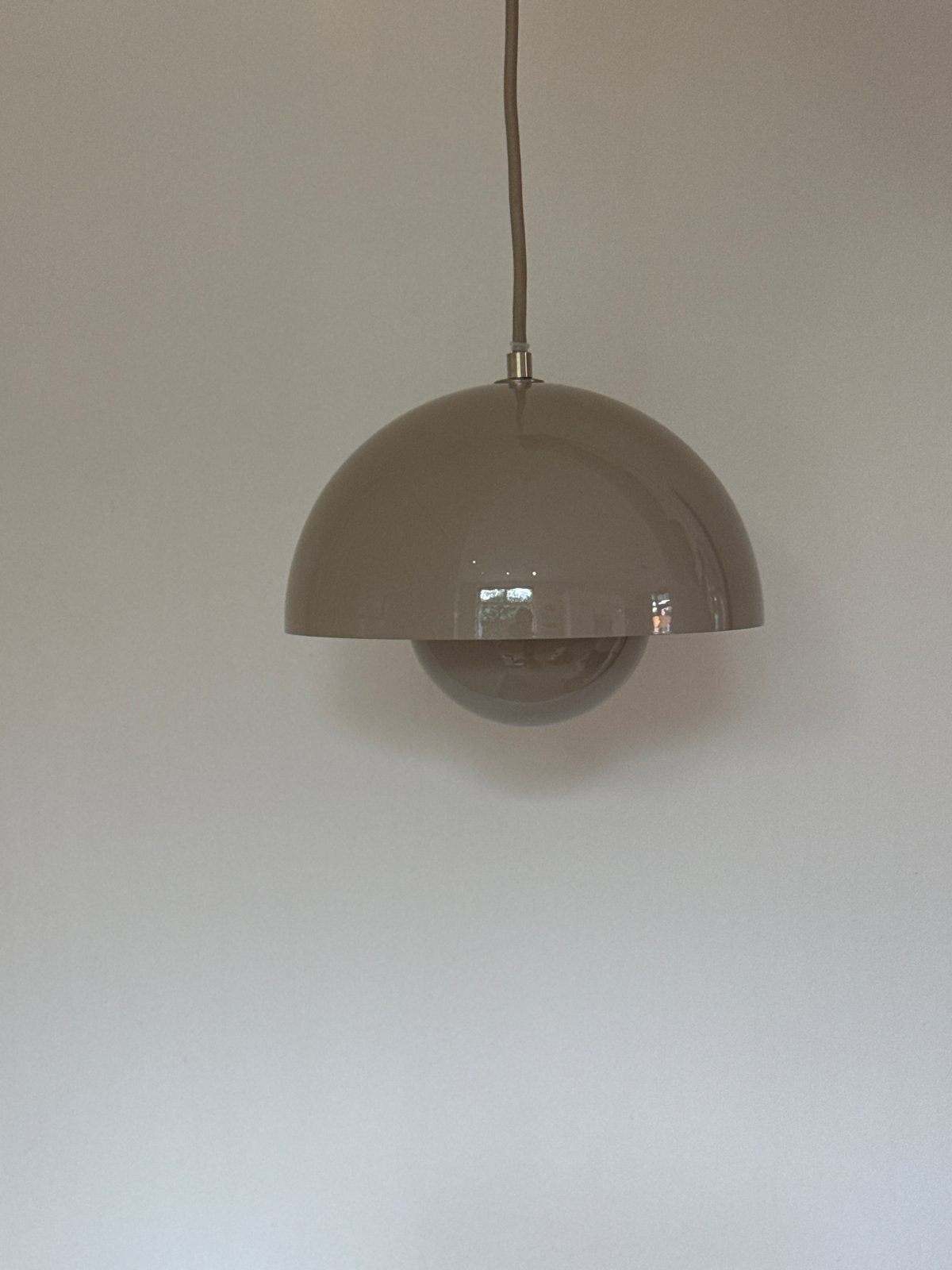 Vp1 Flowerpot hanglamp beige - Verner Panton &tradition, Ophalen, Gebruikt, Metaal, E27 (groot)