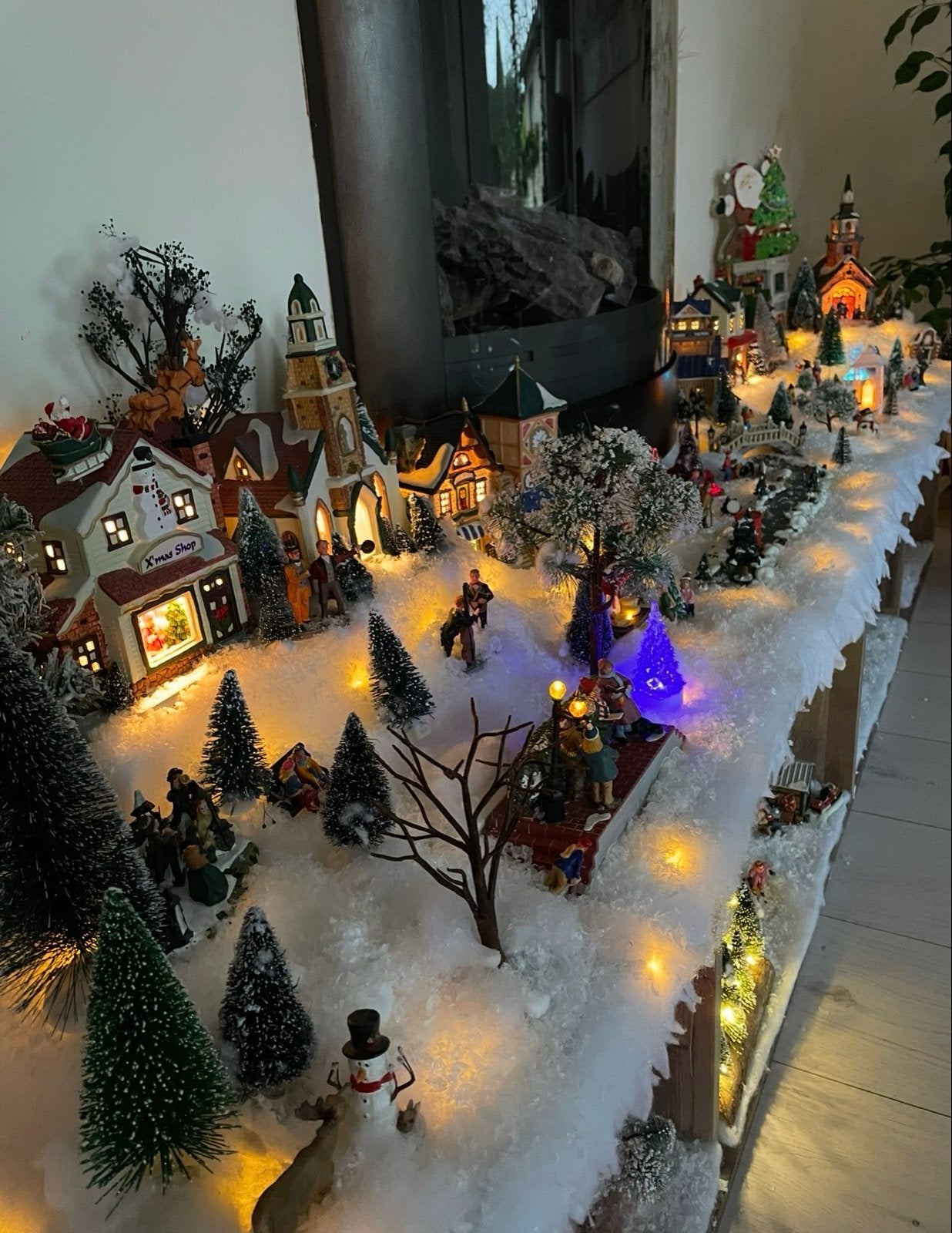 Groot compleet kerstdorp, Diversen, Ophalen, Gebruikt