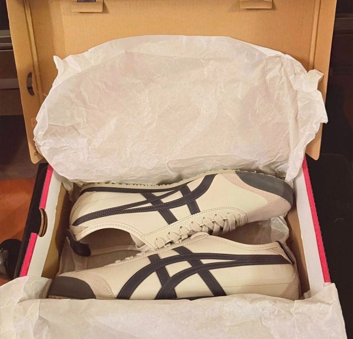Onitsuka tiger navy maat 44, Verzenden, Zo goed als nieuw, Blauw
