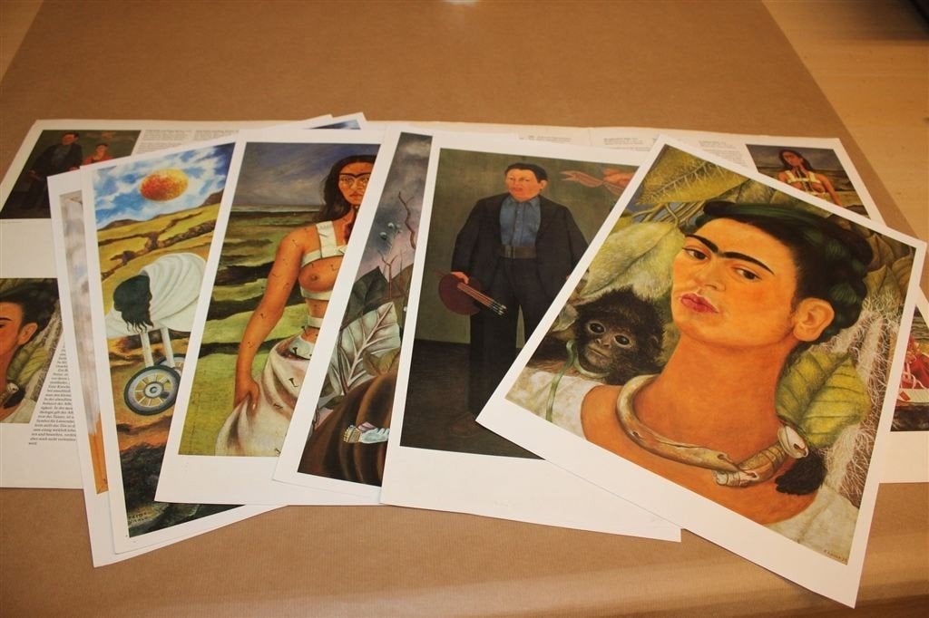 Frida Kahlo Posterbook 1991 — 6 Grote Kunstdrukken, Ophalen of Verzenden, Gelezen