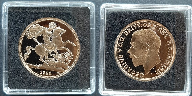 George V Sovereign 1920, Verzenden, Overige materialen, Buitenland