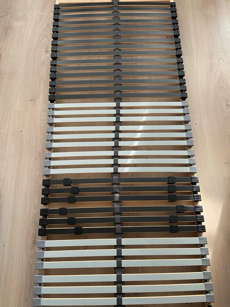Twee IKEA Leirsund lattenbodems 70x200 cm, Ophalen, Gebruikt, Tweepersoons, 140 cm