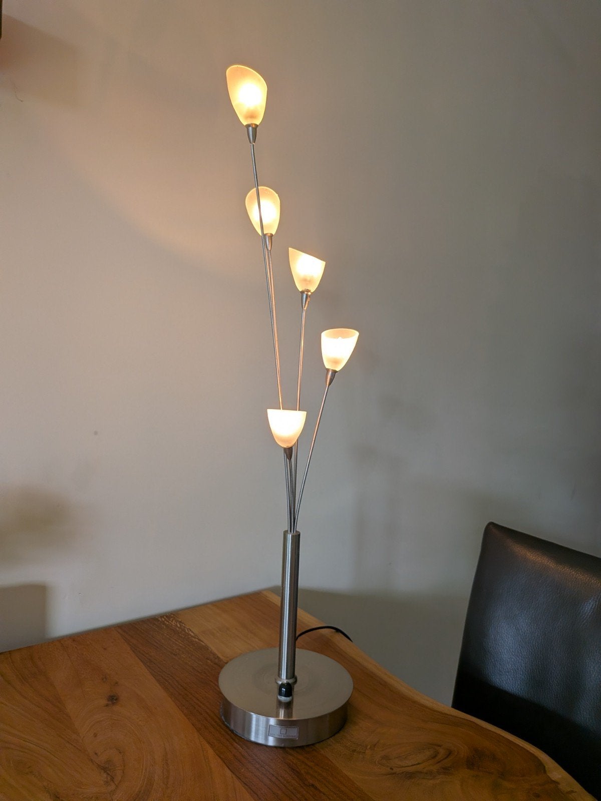 Design Tafellamp Jean de Bouvrie, Huis en Inrichting, LED verlichting, Ophalen of Verzenden, Zo goed als nieuw, Metaal