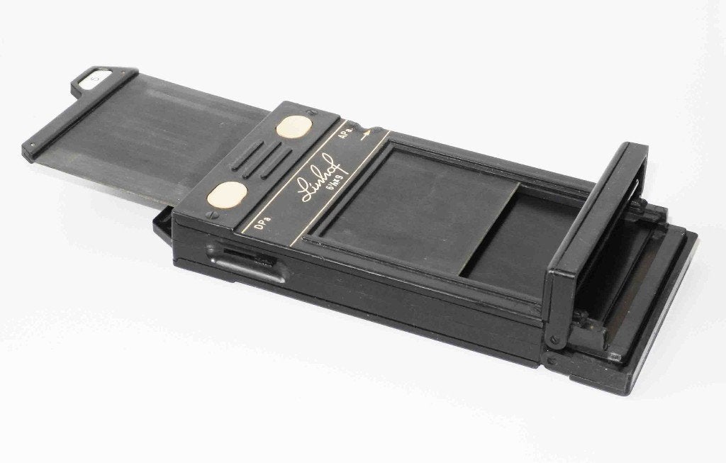 Linhof vlakfilm cassette voor 6.5x9, Overige typen, Ophalen of Verzenden, Zo goed als nieuw