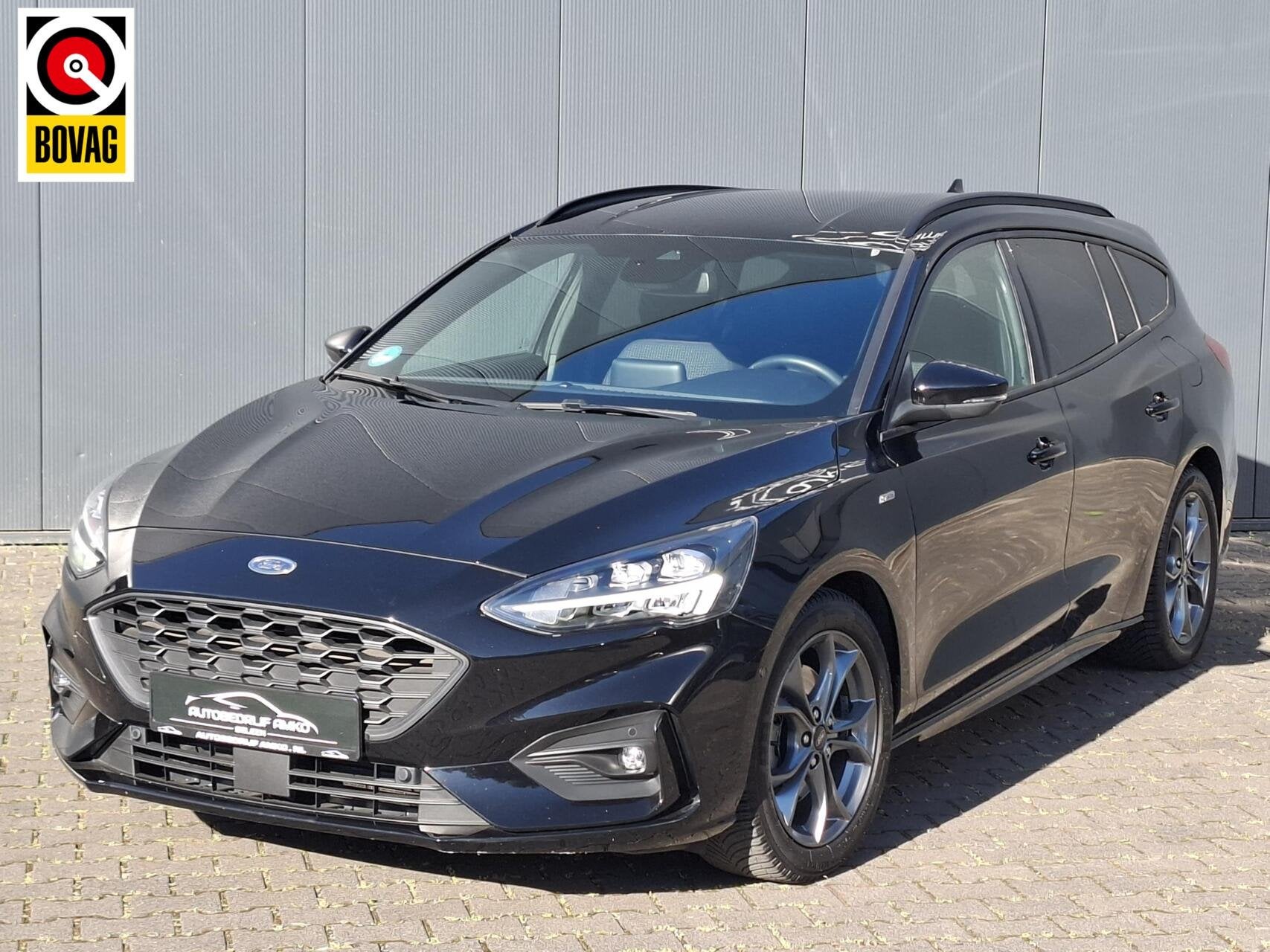 Ford Focus Wagon 1.5 EcoBoost Titanium ST-Line AUTOMAAT EN 1, Auto's, Ford, 1345 kg, 150 pk, Zwart, Leder