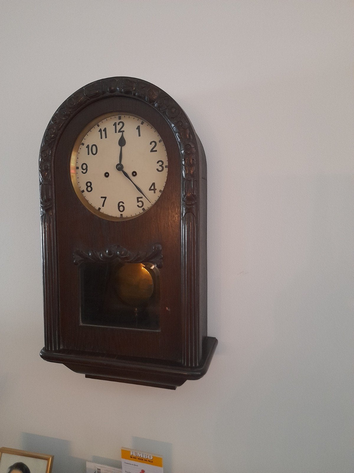 goed lopende duitse klok 100 jaar oud, Antiek en Kunst, Antiek | Klokken, Ophalen