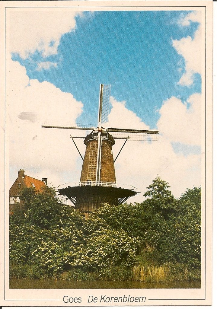 Ansichtkaart Molen De Korenbloem Goes (Anno 1801), Verzamelen, Ansichtkaarten | Nederland, Ophalen of Verzenden, 1980 tot heden