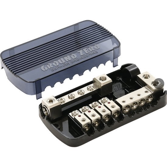 Ground Zero GZDB 4.50/8.20 MANL Zekering verdeelblok, Erlenweg 25, 85658 Egmating, Germany, Nieuw, https://www.ground-zero-audio.com/en/support-en/contact-page/