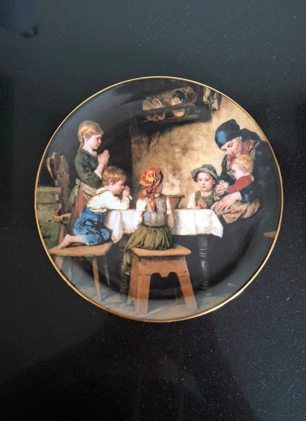 Limited Edition Wandbord "Das Tischgebet", Ophalen of Verzenden
