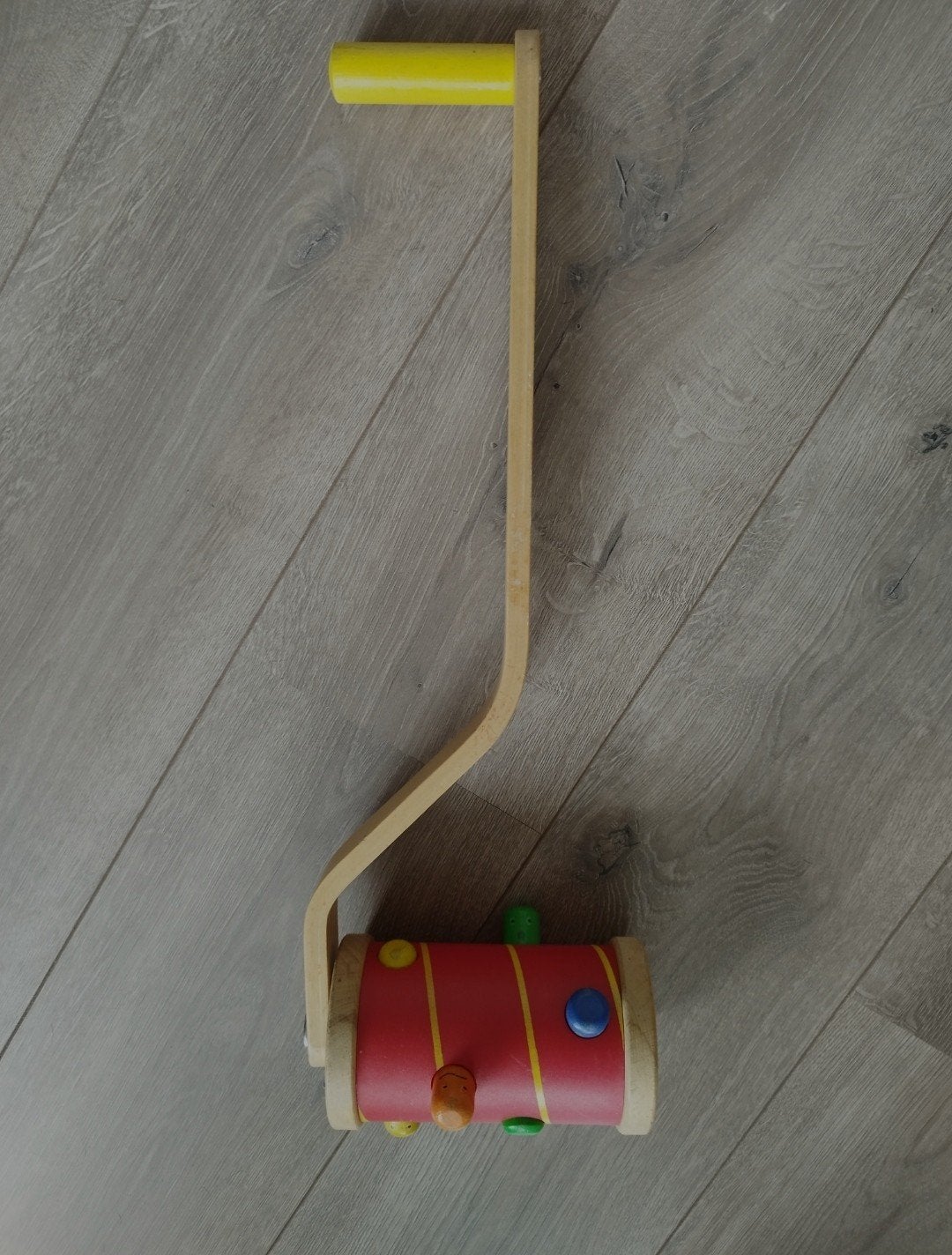 loopratel roller hout, Ophalen of Verzenden, Gebruikt, Duw- of Trekspeelgoed
